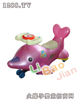 麗寶健海豚音樂(lè)扭扭車