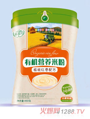 嘉盈貝有機(jī)營養(yǎng)米粉-核桃紅棗配方