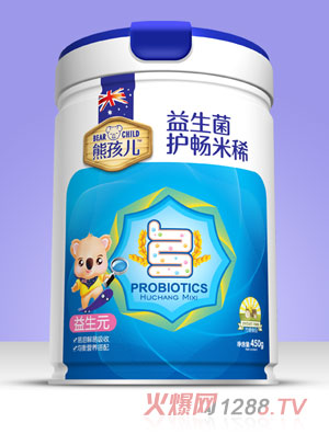 熊孩兒益生菌護(hù)暢米?。▓A聽）