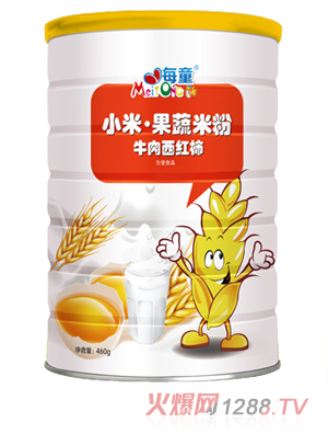 每童小米果蔬米粉 牛肉西紅柿 聽(tīng)裝