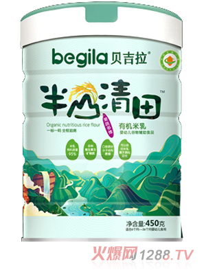 貝吉拉半山清田有機(jī)米乳 果蔬多維 聽裝