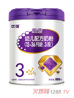 圣元優(yōu)強(qiáng)蜜蓓幼兒配方奶粉（12-36月齡，3段）800g