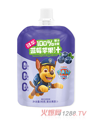 鮮早汪汪隊藍莓蘋果汁